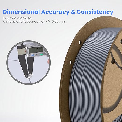 ELEGOO PLA Filament 1.75mm Black 10KG, 3D Printer Filament Bulk Dimensional Accuracy +/- 0.02mm, 10 Pack 1kg Cardboard Spool(2.2lbs) 3D Printing Filament Fits for Most FDM 3D Printers
