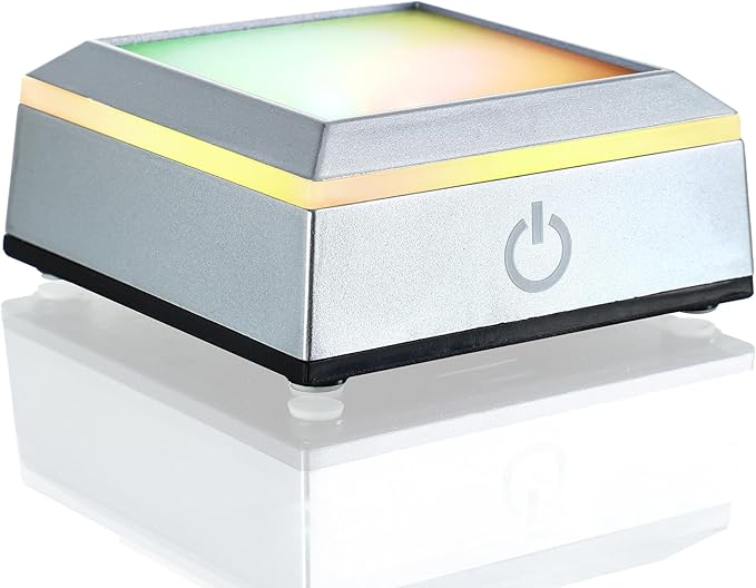 ZEERSHEE 2.6*1.2inch Multicolor LED Light Base for Acrylic 3D Glass Resin Art Lighted Square Display Stand(Flat)