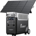 FOSSiBOT 3600W Portable Power Station, 3840Wh Solar Generator with LiFePO4 Battery for Home, Camping, RV, Emergencies (F3600+420w solar panel)