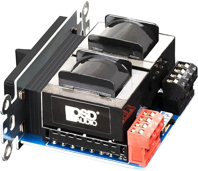 OSD Audio 100W in Wall Volume Control Impedance Matching for Home Speakers, Slider Black VMS100