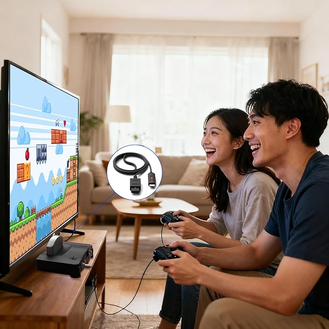 Arector N64 to HDMI Converter, HDMI Converter Supports 4:3/16:9 Ratio Conversion, Compatible for Nintendo 64/SNES/NGC/SFC