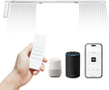 Osprey Smart Curtain Track, Single-Piece Motorized Rod, Adjustable Length, Quiet Heavy-Duty Motor, Remote & App Control, Compatible with Alexa & Google Assistant, Ceiling or Wall Mounted