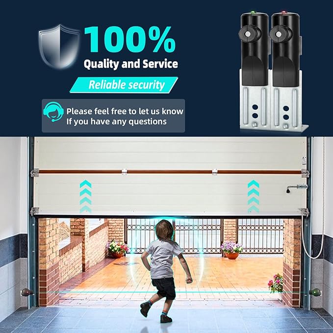 for Genie Garage Door Sensors, GSTB-R STB-BL Safety Sensors (Receiving&Sending), Replacement for Genie/Overhead Garage Door Sensor, Compatible with Genie/Overhead Garage Door Openers Made After 1993