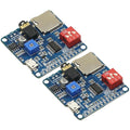 2PCS Voice Sound Playback Module MP3 Trigger Player Module UART I/O Trigger Class D Amplifier Board 5W 8M Storage SD/TF Card for Arduino