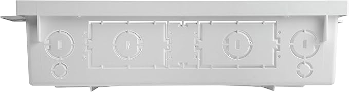 Legrand - OnQ 42 Inch Media Enclosure, Wifi Electrical Box, Cable Management Box for Distribution of Networking Service, Recessed Media Box Lets Signal Through, White, ENP4250-NA