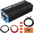 2500W Pure Sine Wave Inverter,1 USB Port 5v/3.4a,LCD Display&Remote Controller for Home, RV, Truck