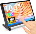 ELECROW 10.1 Inch Touchscreen Monitor, 1280x800 IPS LCD HD Display with Stand, Portable Capacitive Touch Screen for Raspberry Pi 3/3B+/4B/5, Jetson Nano, Banana Pi, PC, Windows, Beaglebone