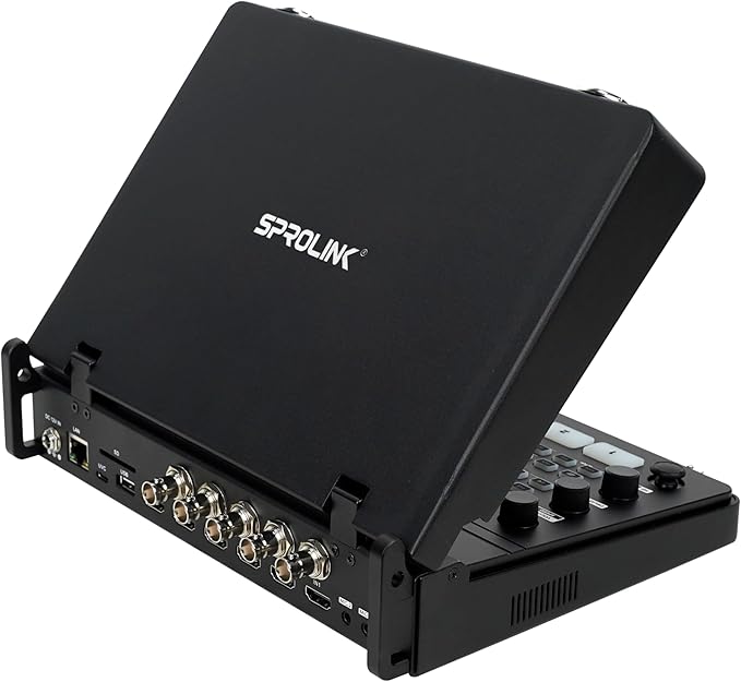SPROLINK NeoLIVE N5S 5 Input Channels Video Streaming switcher Laptop Design with 10.1inch Screen, with Dual 4k inputs, Support MV and PGM outputs (Neolive N5S)