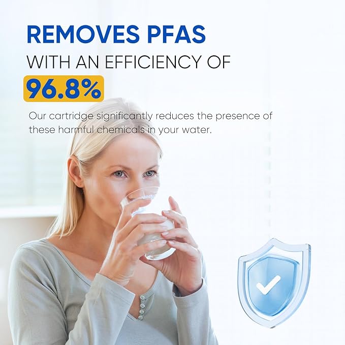 PUREPLUS NSF/ANSI 401, 53, 42 & NSF P473 Certified Replacement for LG LT500P, ADQ72910901, GEN11042FR-08, Kenmore 9890, 469890, HDX FML-1, ADQ72910907 Refrigerator Water Filter, 3Pack