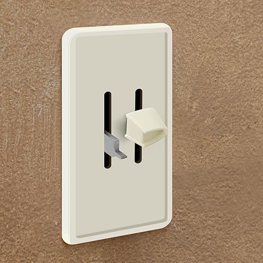 Hoolerry 2 Pcs Dimmer Switch Knob Dimmer Replacement Knob Compatible Replacement Set of Two Split for Compatible with Lutron Skylark Fan Speed & Light Control (Beige)