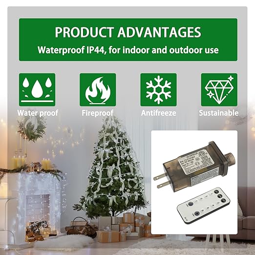 SIGANDG 12V 12W 8 Mode LED Controller with Memory Function and IR Remote Control Low Voltage Transformer for Holiday String Lights,not Fit for 8 Mode with Control Box and 1 Mode String Light(1 pcs)