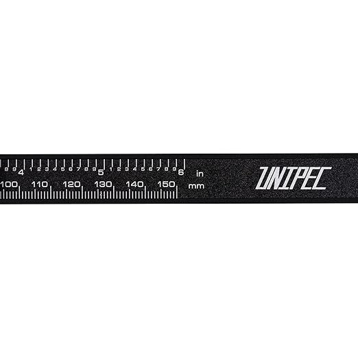UNIPEC 6″ Digital Caliper – Large LCD, Metric/Imperial/Fraction, 0.0005 in / 0.01 mm, 4-Mode Measure (Outside/Inside/Depth/Step), Hard Case