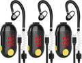 ELIDAIP T-M9 Super Mini Walkie Talkies with Headsets,25 Channel Small Two Way Radio Rechargeable Portable FM Transceiver for Restaurants,Out Door Sport,Supermarket,Hospital,Tourism,3 Pack