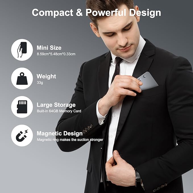 AI Voice Recorder,64GB Note Voice Recorder with Transcribe,Mind Mapping & AI Summary,Digital Voice Recorder with App,Audio Recorder for Lectures,Phone Calls,Meetings,Interviews Etc,Grey