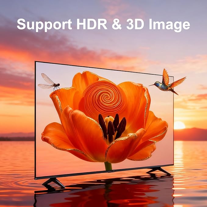 8K 5 in to 1 Out HDMI Switcher，5 Way HDMI Converter & Infrared Remote Control - Ideal for Nintendo Switch/OLED/Xbox PS5/4/3 Blu-Ray Player Fire TV Stick Roku Apple TV Chromecast PC
