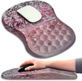 KUOSGM Mouse Pad Wrist Support, Ergonomic Mouse Pad with Massage Dot, Comfortable Computer Mouse Pad for Laptop, Wrist Rest Pain Relief Mousepad with Non-Slip PU Base for Office & Home, 12 x 8 in
