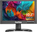 Suprlipy 10.1 Inch Mini Small HDMI Monitor 1920x1200 16:10 IPS Metal Housing LCD Color Display Screen Support HDMI/VGA/AV/BNC Earphone Input Built-in Dual Speakers for PC Security CCTV Camera RasPi