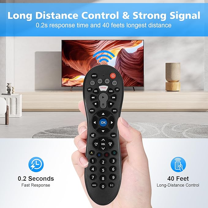 Universal Remote Control for Samsung/LG/Vizio/Hisense/TCL/Sony/Philips/Insignia/Sharp/Panasonic/JVC/Toshiba/Element/Sanyo TV and Other Brand Smart TVs,Streaming Players,DVD,Blu ray Player,Soundbar