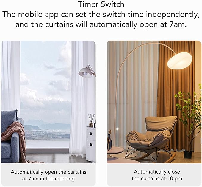 ZIZEV Solar Powered Smart Curtain Motor, APP Remote Control Automatic Curtain Opener Compatible with Roman Rod U Shape I Beam Tracks, with Voice Control for Home