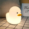 LEDHOLYT Kids Night Light - Cute Silicone Duck Nursery Lamp for Baby and Toddler, Animal Squishy Lamp for Bedroom, Boys and Girls Gift