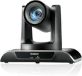 Tenveo HDMI/USB3.0/LAN(PoE) PTZ Camera AI Humanoid & Face Auto-Tracking, 20X Optical Zoom PTZ Camera IP Live Streaming, FHD 1080P 60FPS, for Church Services Worship Video Conference Live Streaming
