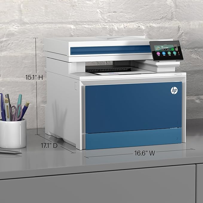 HP Color Laserjet Pro MFP 4301fdw Wireless All-in-One Color Laser Printer, Scanner, Copier, Fax, Best-for-Office