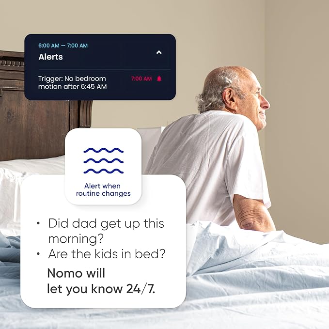 Nomo Smart Care Satellite - Eliminate Dead Zones & Boost Signal - Motion & Light Detector - Works w/Nomo Smart Care System - 2 Pack