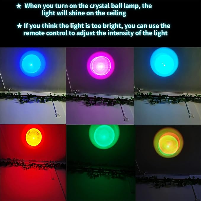 3D Crystal Ball Lamp with Lifelike Wolf, 16 Color Changing Light, Dimmable Remote Control