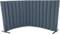 Versare VersiPanel Acoustical Partition Wall - Sound Panel Classroom Office Room Divider, Flexible Arrangement, Easy Roll-up Storage (Blue, 8' Wide x 48" Tall)