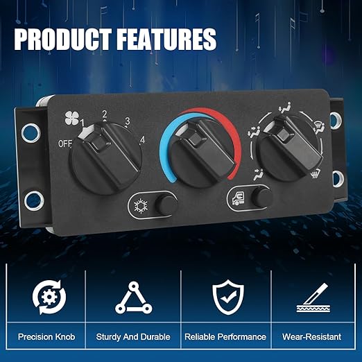 A/C Heater Climate Control Module Compatible with 2008-2018 Mack CHU612 CHU613 CHU614 1999-2018 CXU612 CXU613 CXU614 AC Temperature Control Switch Panel Replace#25110700 20992943 70826280