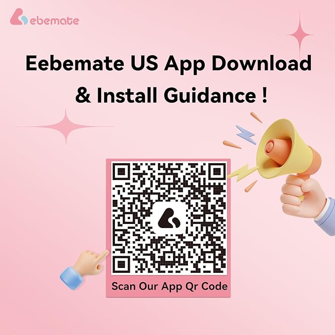 ebemate WiFi Video Baby Monitor,2.8" Display with 1080P Camera,No Glow Night Vision,2-Way Talk & 1200Ft Long Range,WiFi On/Off Cam Baby Monitoring EBS28