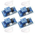 hiBCTR 4-Pack SPST Bistable Relay Module 12VDC with Latching Control for Industrial Automation Circuits