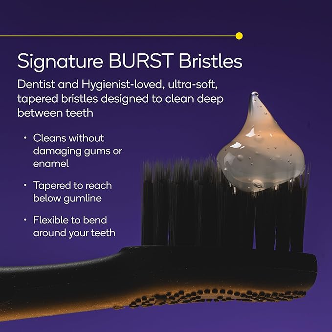 Burst Pro Sonic Advanced Electric Toothbrush for Adults (Blue) | Soft Bristles | 33,000 Vibrations | Long-Lasting Battery and Multiple Brushing Modes