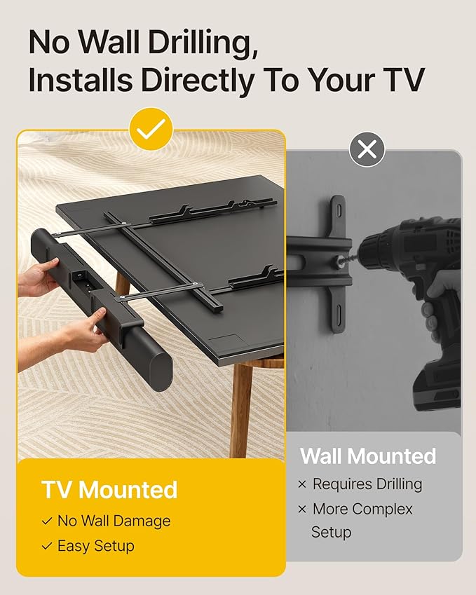 monTEK Soundbar Mount up to 22 lbs fits Sonos Arc/Arc Ultra/Beam/Ray/Playbar, Bose Soundbar 500/700, Samsung & Sony & LG & JBL, Adjustable Soundbar Mount Under TV, Black