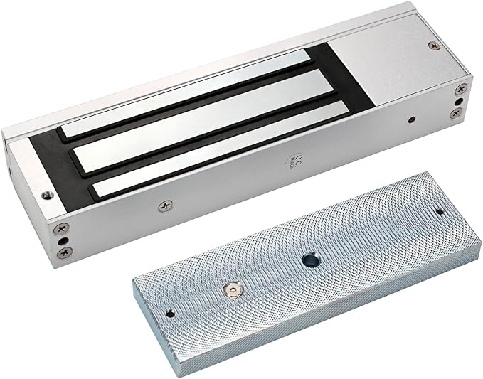 Electromagnetic Lock 1200LBS 500KG Holding Force Electric Magnetic Door Lock 12V Fail Safe NC Mode for Access Control System