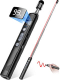 Wireless Presentation Clicker with Telescopic Pointer Stick,Rechargeable Presenter Remote Light Pointer with Touch Screen Stylus Pen and Digital Display,USB Slide Clicker for PowerPoint MAC PC Laptops