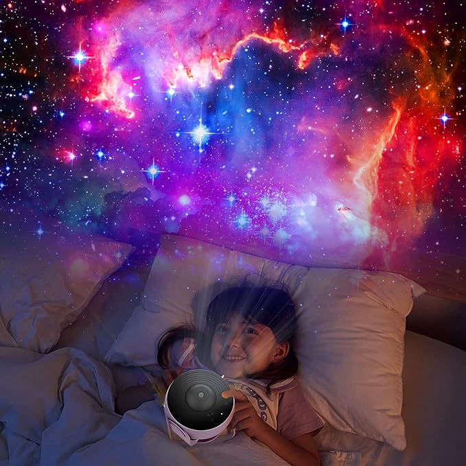 FLEVO Planetarium Star Projector, Galaxy Projector,Realistic Starry Sky Night Light,4K Replaceable HD 13 Film Discs,for Kids Bedroom Ceiling Home Living Room Decor Birthday Gifts