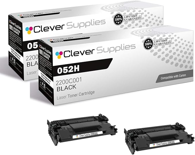 CS Compatible Toner Cartridge Replacement for Canon 052H 2200C001 Black ImageClass LBP214dw LBP215dw MF424dw MF426dw MF429dw Toner Cartridge 2 Pack