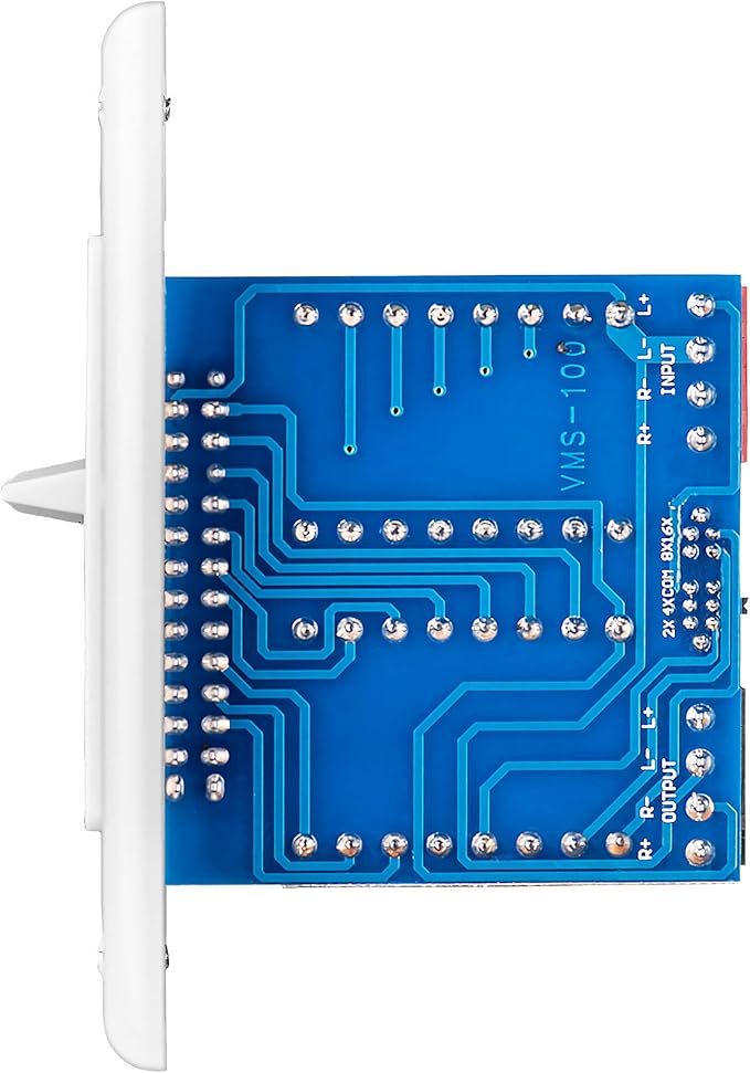 OSD Audio 100W in Wall Volume Control Impedance Matching for Home Speakers, Slider White VMS100