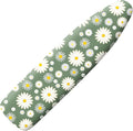 Extra Thick Ironing Board Cover and Pad, 15x54 Ironing Board Cover, Resist Scorching and Staining,Elastic Edges,Sage Green White Daisy Spring Flowers