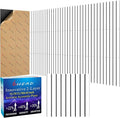 BSHEAD 8 Pack 2-Layer Large Soundproof Wall Panels, 15.7 x 15.7 x 0.43 in Sound Proof Foam Panels for Walls, 0.9lb/ft³ High Density, 3D Acoustic Panels,Artistic Noise Dampening Panels White&Black