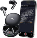 RecDot AI Voice Recorder Earbuds, viaim AI Meeting Assistant with Transcription, 78 Languages, FlashRecord, to-Do Lists & Summaries with viaim AI, 48dB ANC for Meetings, Interviews & Lectures, Black
