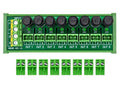 DIN Rail Mount AC 24-250V 8 Channel Pluggable Top Wiring Terminal Block Power Distribution Fuse Module, HCDC HD065VT