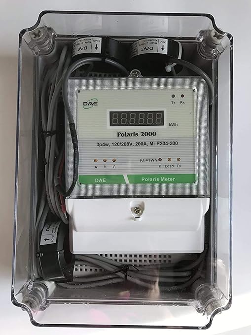 DAE P254-200-S KIT, UL CTEP kWh Smart Submeter, 3 Phase, 200A, 120-480V, 3 CTs, RS485