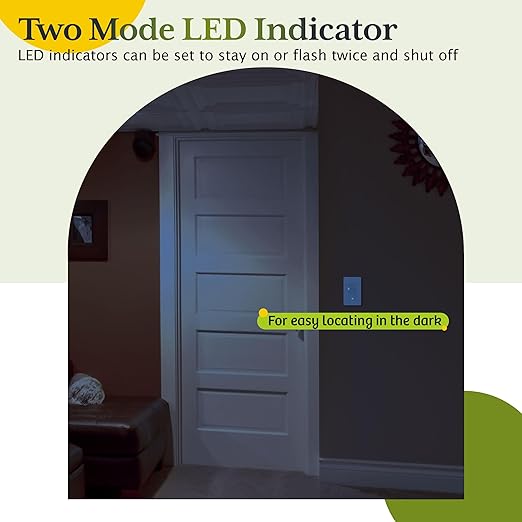 TG 30-Min Countdown Timer Switch for Bathroom Fans and Household Lights, 1-5-10-15-20-30 Min Settings with Manual Override, Always On Blue LED, Neutral Wire Required, UL Listed, White, 2 Pack