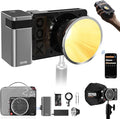 ZHIYUN MOLUS X100 Bi-Color Pro 100W Video Light [Official] V2 Upgraded Version Professional Photography Lighting Portable Continuous Output Lighting 2700K~6500K CRI≥95 TLCI≥97 for Youtuber TT Photog