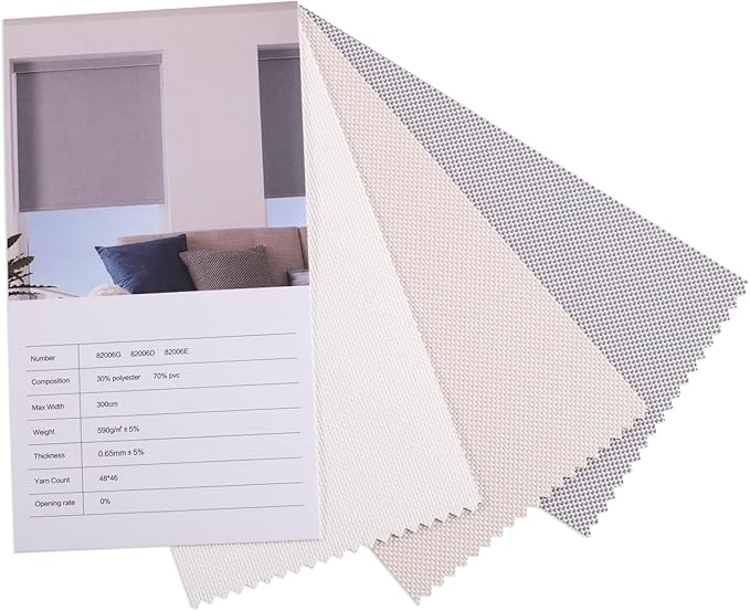 Zshine Motorized Blackout Window Blinds Customize Width (23-95 Inches) Remote Control Wireless and Rechargeable Roller Shades Blinds for Windows, Home, Office, Hotel, Club, Restaurant(Swatch 1)
