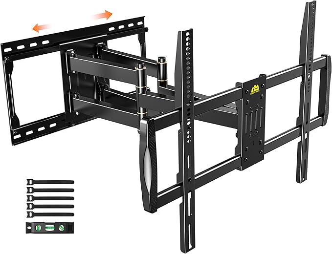 FORGING MOUNT Heavy Duty TV Wall Mount for 42-110" TVs up to 220lbs with 8.2" Sliding Moving for Screen Centering, Full Motion TV Mount Fit 24"-16" Studs with Swivel,Tilt&Level, Max VESA 800x600mm