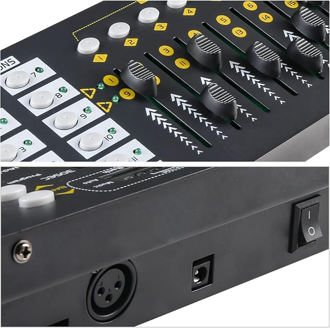 Dmx Controller 192 Channel Dmx Light Controller for Dj Lights, Dmx Controllers with XLR Cables Dmx 512 Controller, Dmx512 Lighting Controller Dmx Control Board for Stage Lights Dmx Console