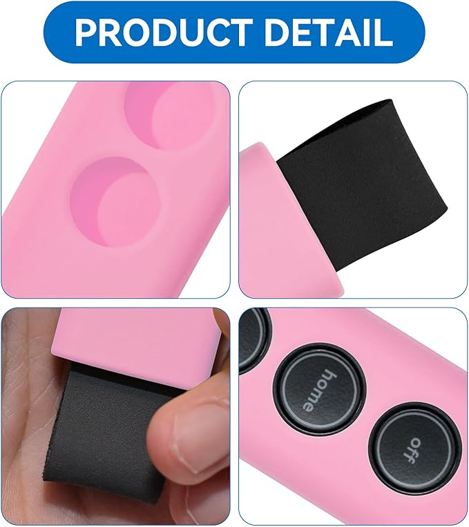 Protective Silicone Sleeve Case for SimpliSafe KeyFob - Arm and Disarm Remotely, Flexible Cover for SimpliSafe Home Security System KeyFob - Latest Gen (Pink)